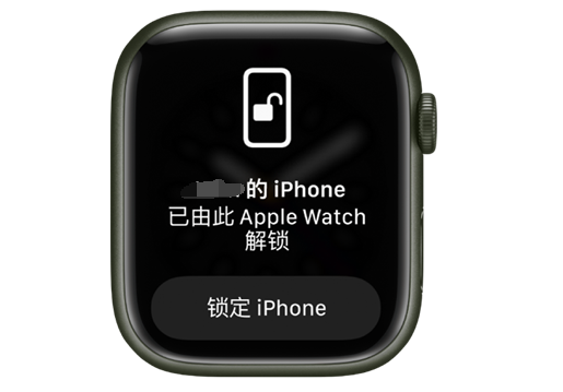 罗甸苹果手机维修分享用 AppleWatch 解锁配备面容 ID 的 iPhone方法 