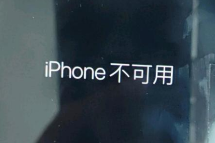 罗甸苹果服务网点分享锁屏界面显示“iPhone 不可用”如何解决 